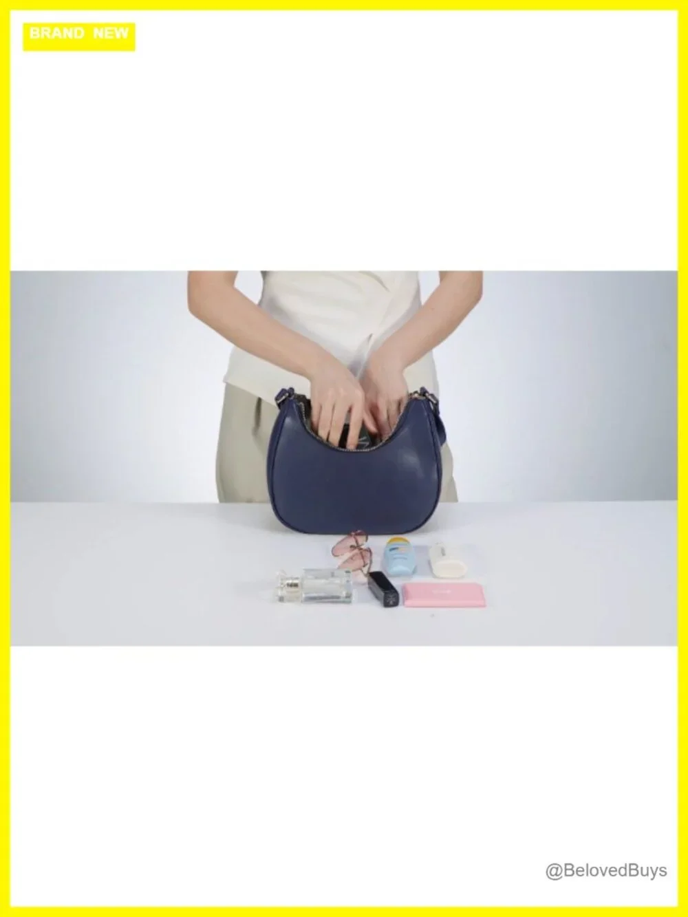 PU Leather Hobo Tote Handbag Underarm Mini Clutch Purse with Zipper Closure